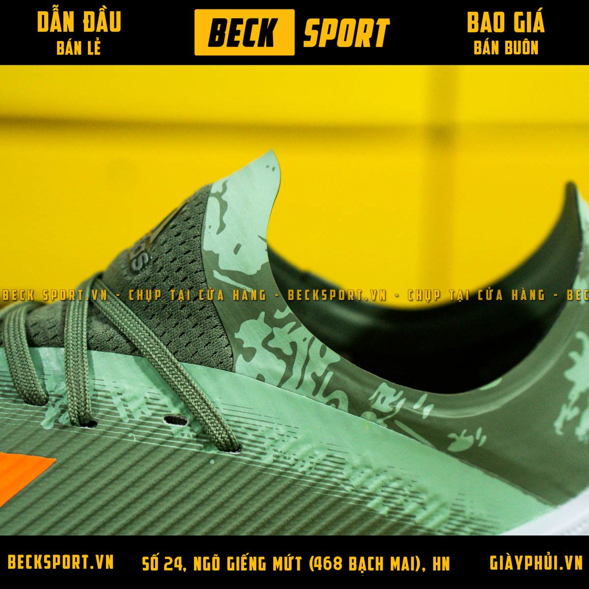 Giày Bóng Đá Adidas X 19.1 Xanh Rêu Vạch Cam FG