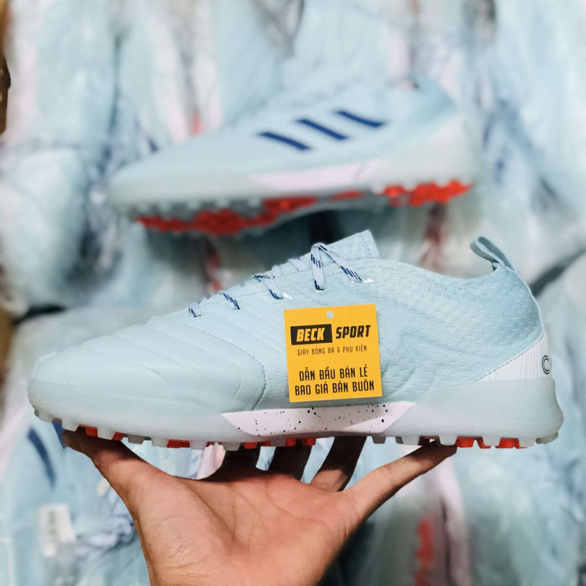 Giày Bóng Đá Adidas Copa 20.1 Xanh Ngọc TF