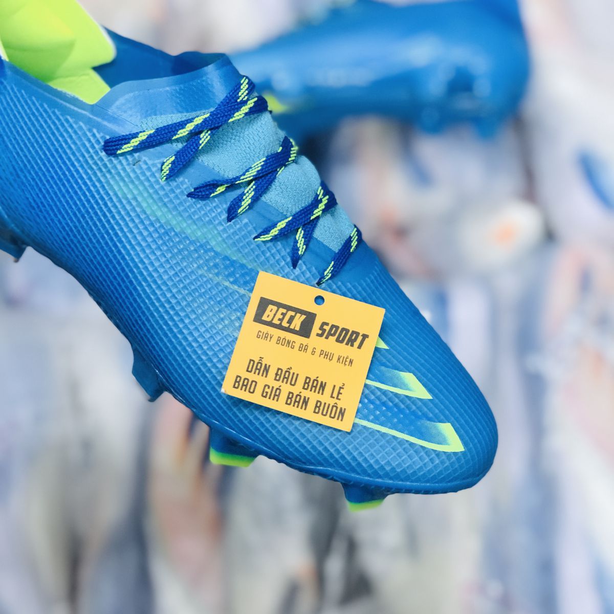 Giày Bóng Đá Adidas X Ghosted.1 Xanh Biển FG
