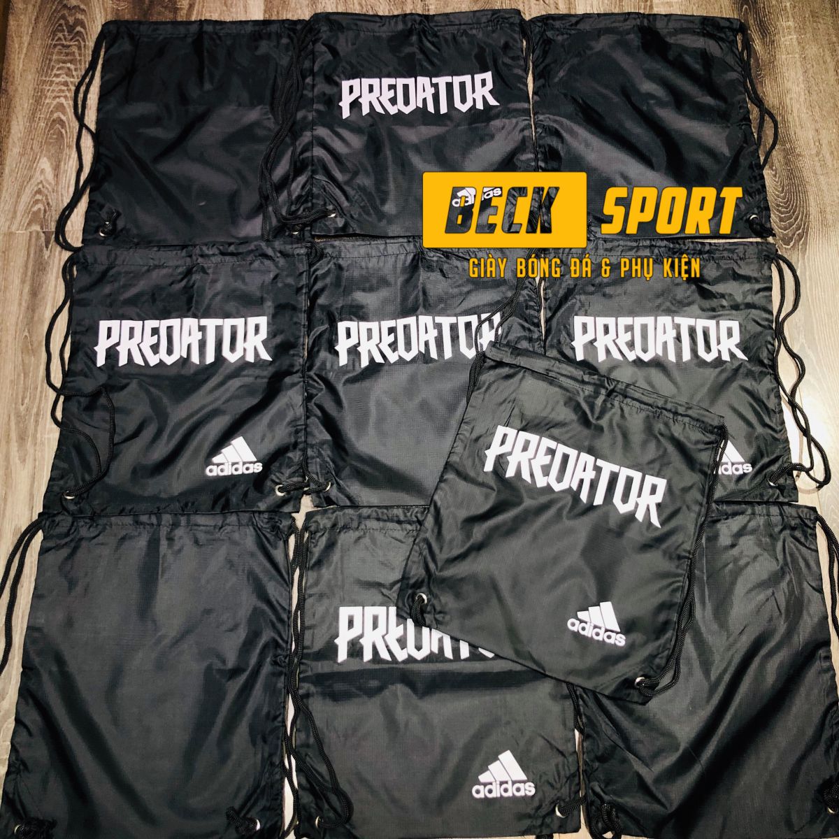 Túi Rút Gymsack SF Adidas Predator - Đen