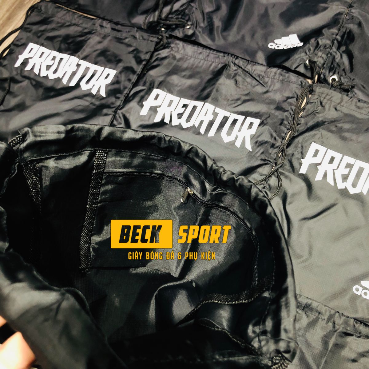 Túi Rút Gymsack SF Adidas Predator - Đen