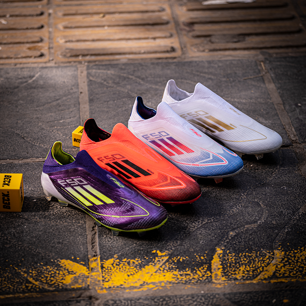 Giày Bóng Đá Adidas F50 Laceless Elite Trắng Vạch Đỏ Không Dây FG