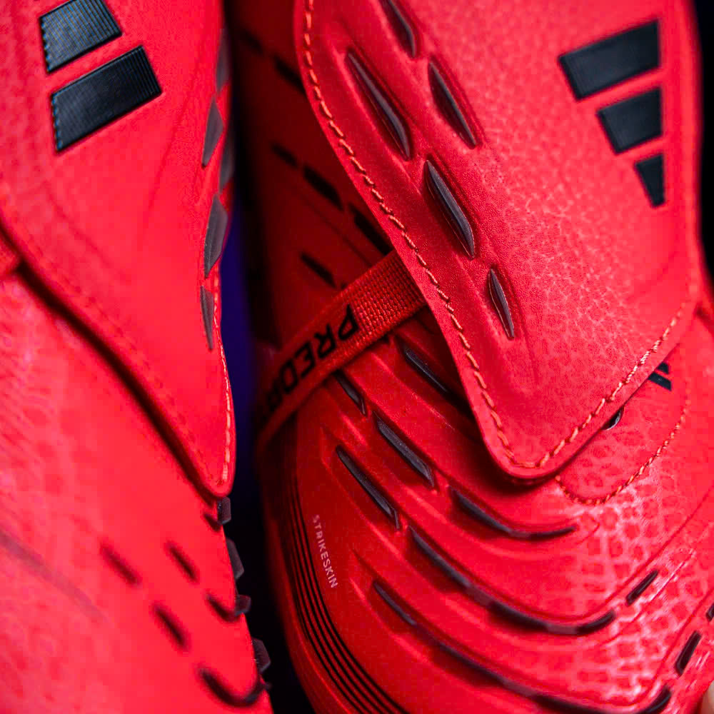 Giày Bóng Đá Trẻ Em Adidas Predator 25 Elite Tongue Đỏ Vạch Trắng HQ FG