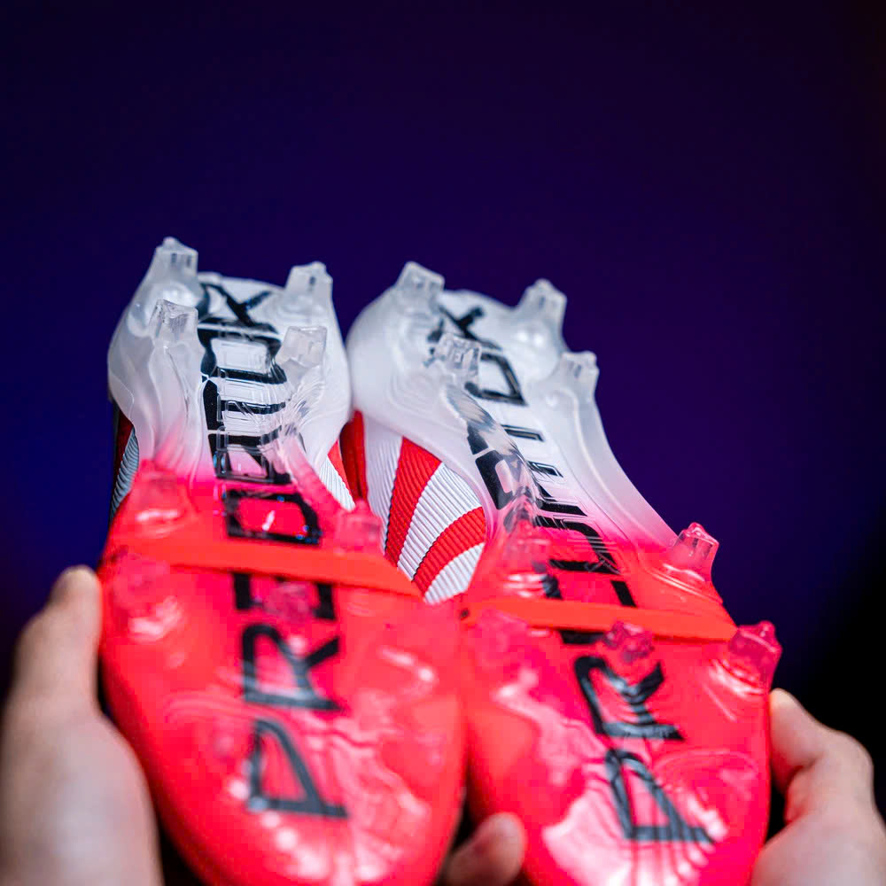 Giày Bóng Đá Trẻ Em Adidas Predator 25 Elite Tongue Đỏ Vạch Trắng HQ FG