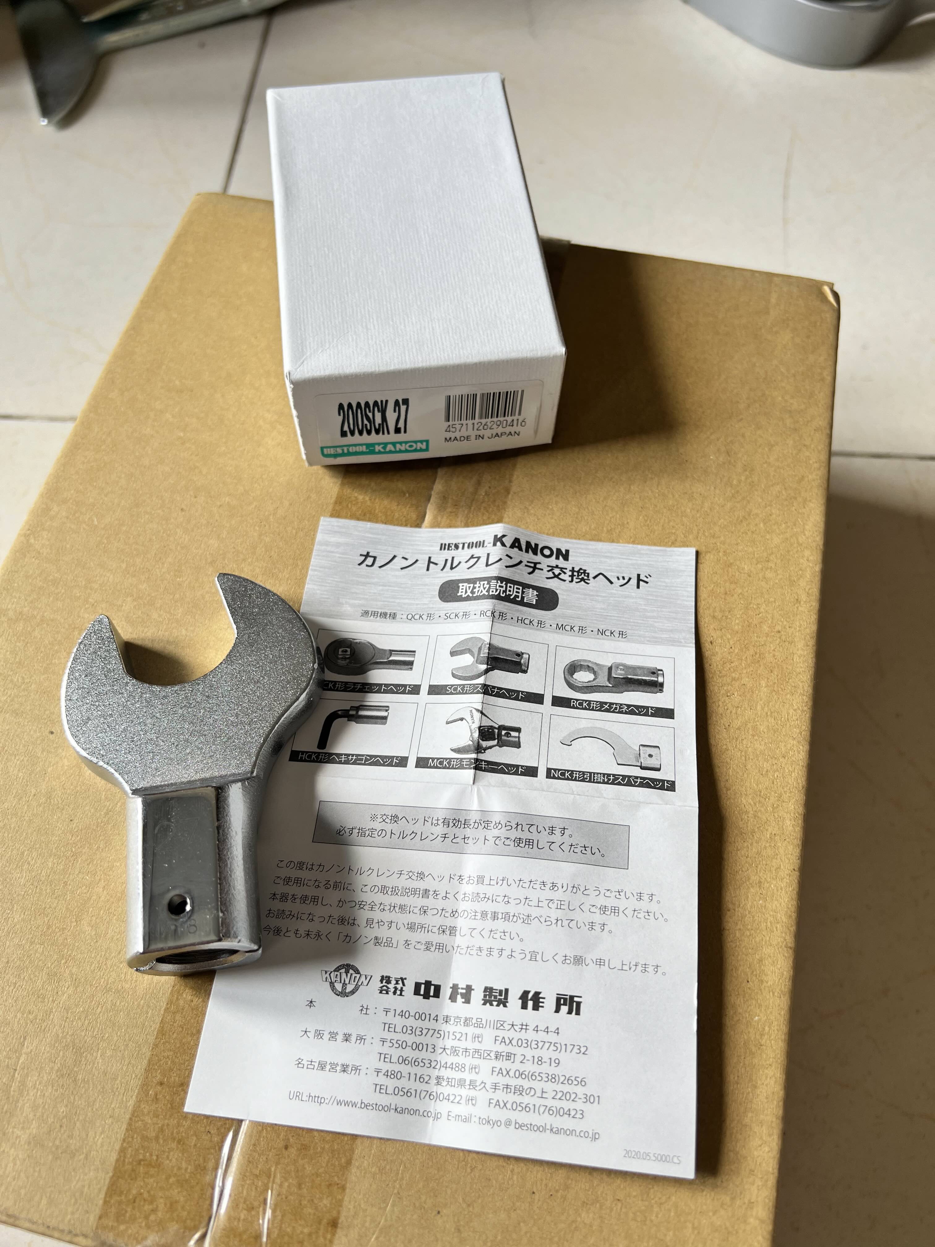 Đầu cờ lê lực 27mm Kanon 200SCK27