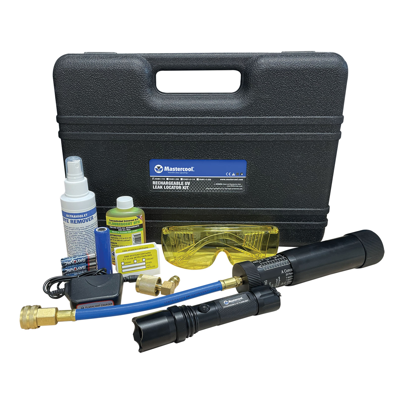 Bộ dụng cụ phát hiện rò rỉ gas lạnh bằng tia UV Mastercool 53451-220
