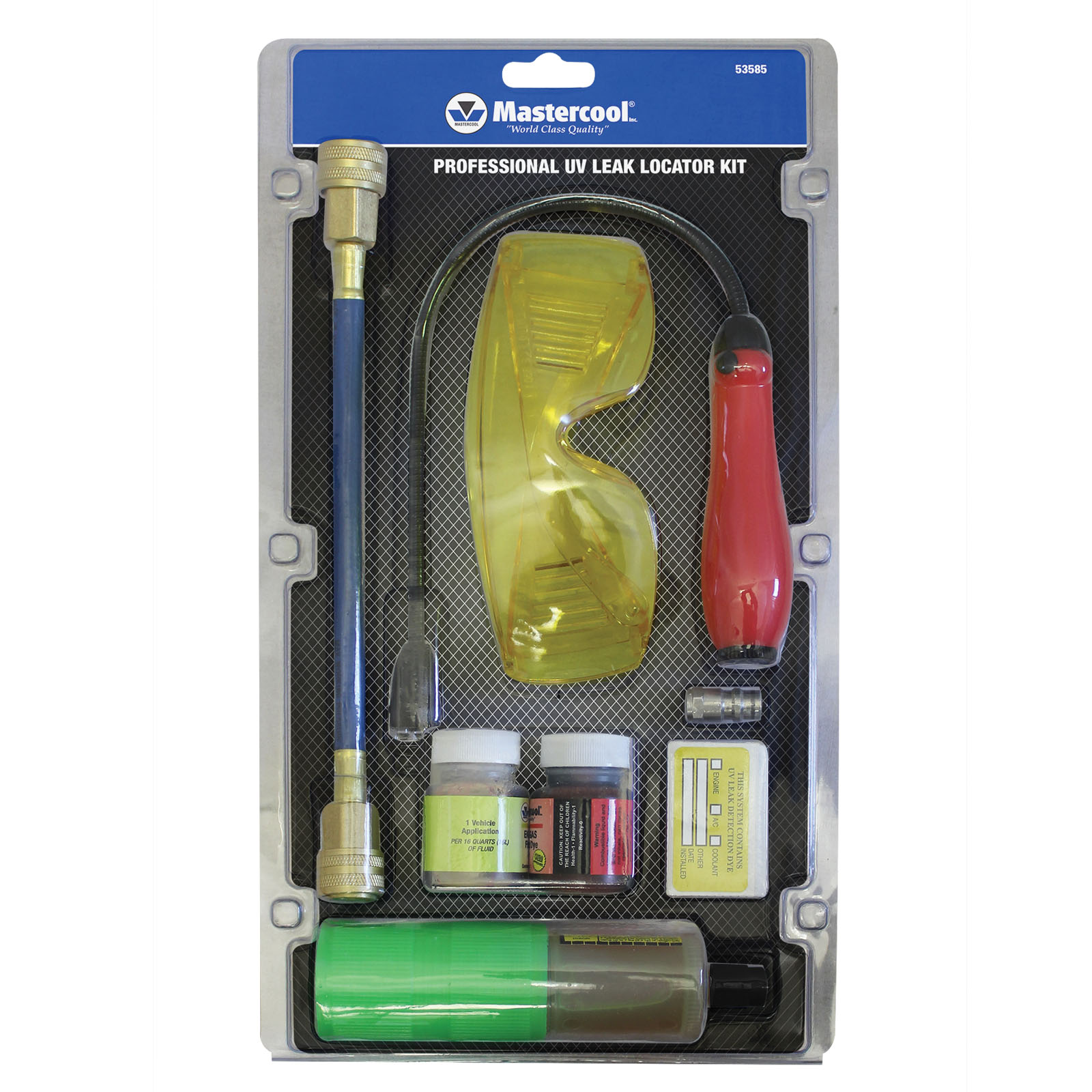 Bộ dụng cụ phát hiện rò rỉ gas lạnh bằng tia UV Mastercool 53585