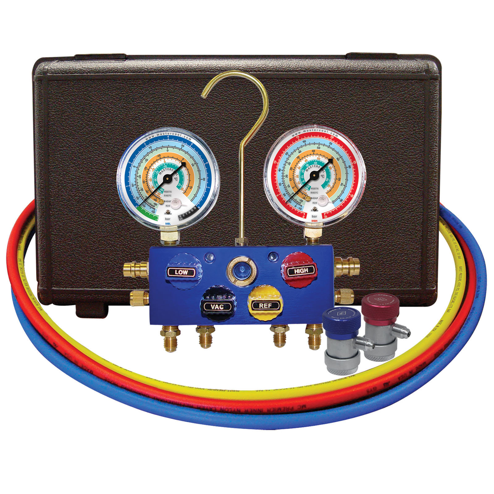 Bộ đồng hồ sạc gas R134a R404A R407C R507A R22 Mastercool 86996-MB