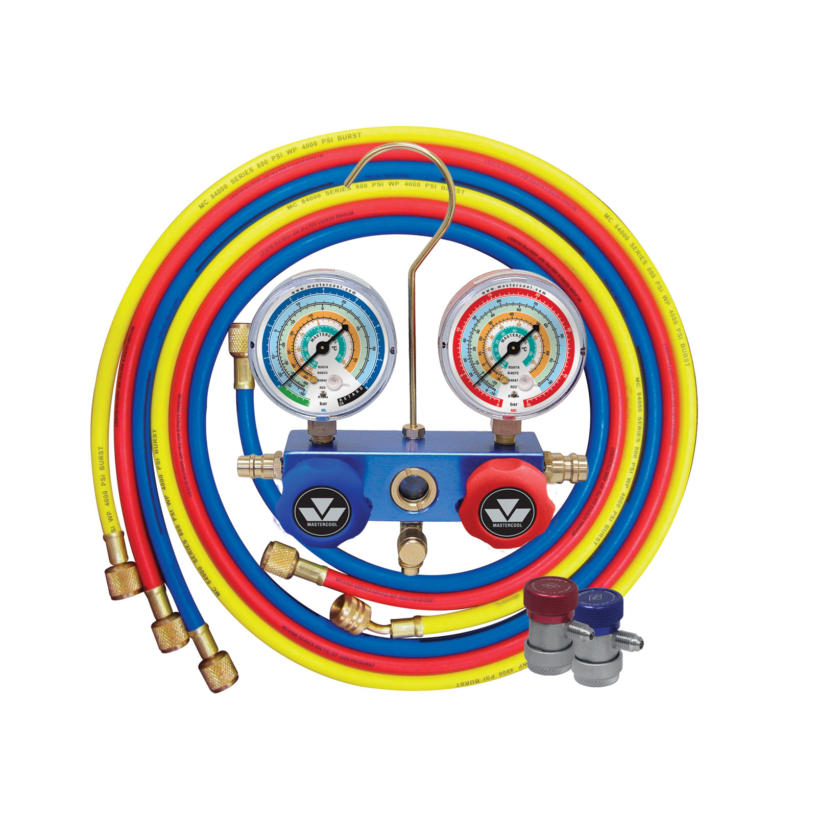 Bộ đồng hồ sạc gas R134a R404A R12 R22 Mastercool 89996-MRB