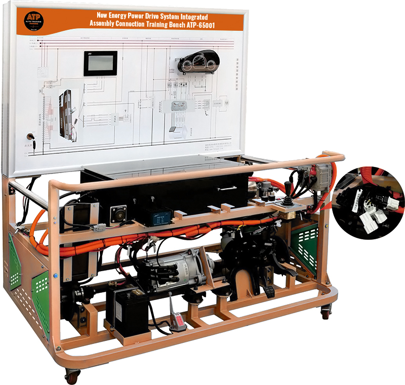Mô Hình Tháo Lắp Hộp Số Truyền Động Tích Hợp Trên Xe Ôtô Điện ATP-65001