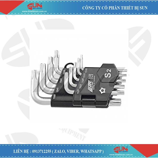 Bộ lục giác ngắn 09 chi tiết JTC 5355