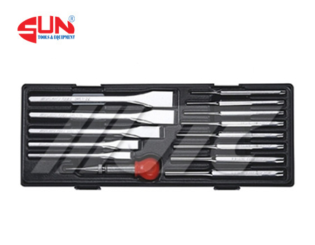 Bộ đục chốt tròn đục dẹp 14 chi tiết JTC K8141