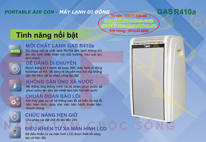 Điều hòa mini di động Koolman KP-128BM