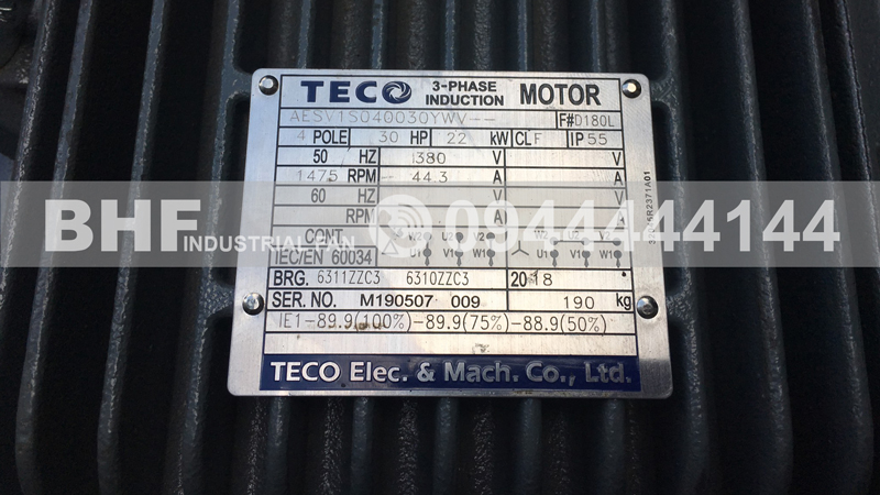 Quạt nhựa composite motor Teco Đài Loan 30HP