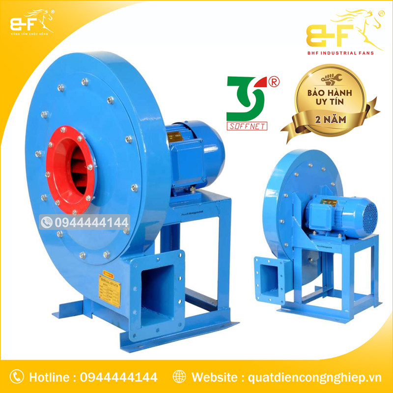 Quạt Ly Tâm Siêu Cao Áp Soffnet 9-19-4.5A 5.5KW