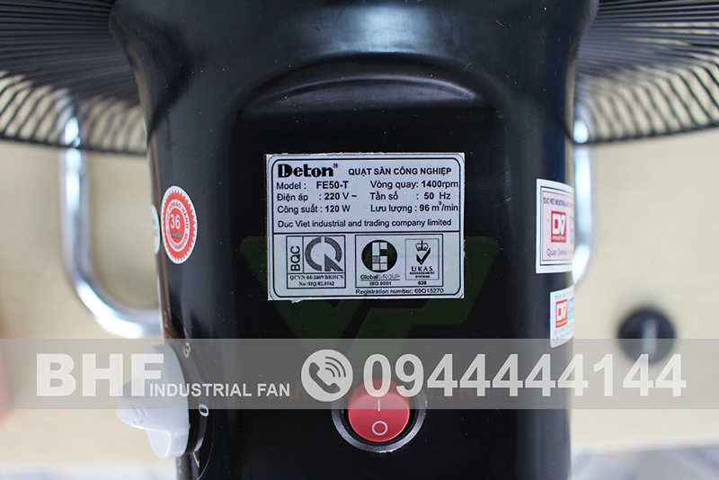 Quạt chân quỳ Deton FE-50T