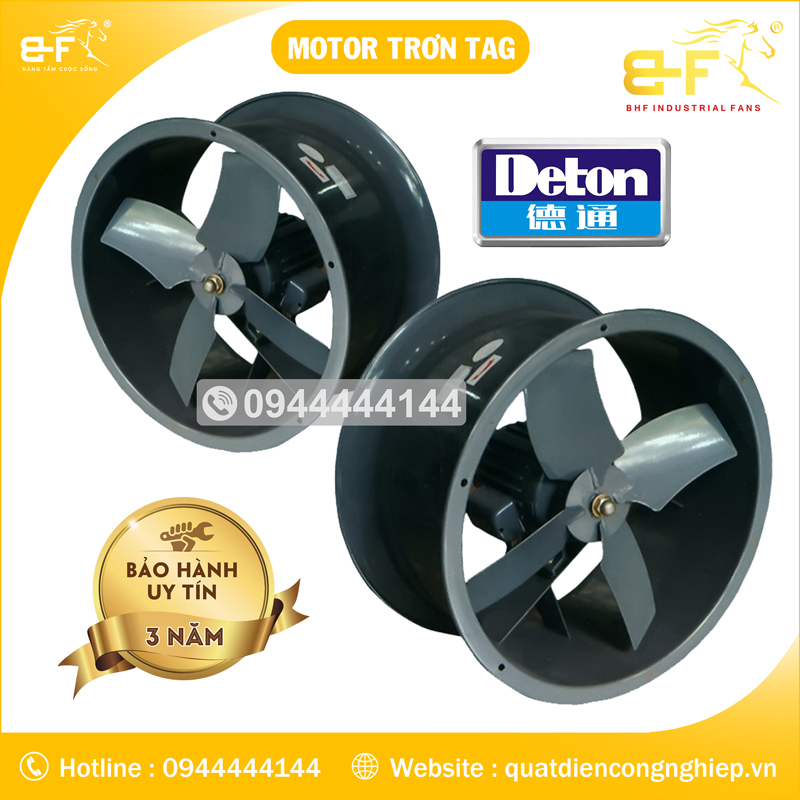 Quạt Thông Gió Tròn Deton Motor Trơn TAG-4