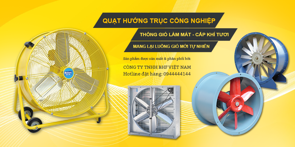 Quạt hướng trục công nghiệp thông gió