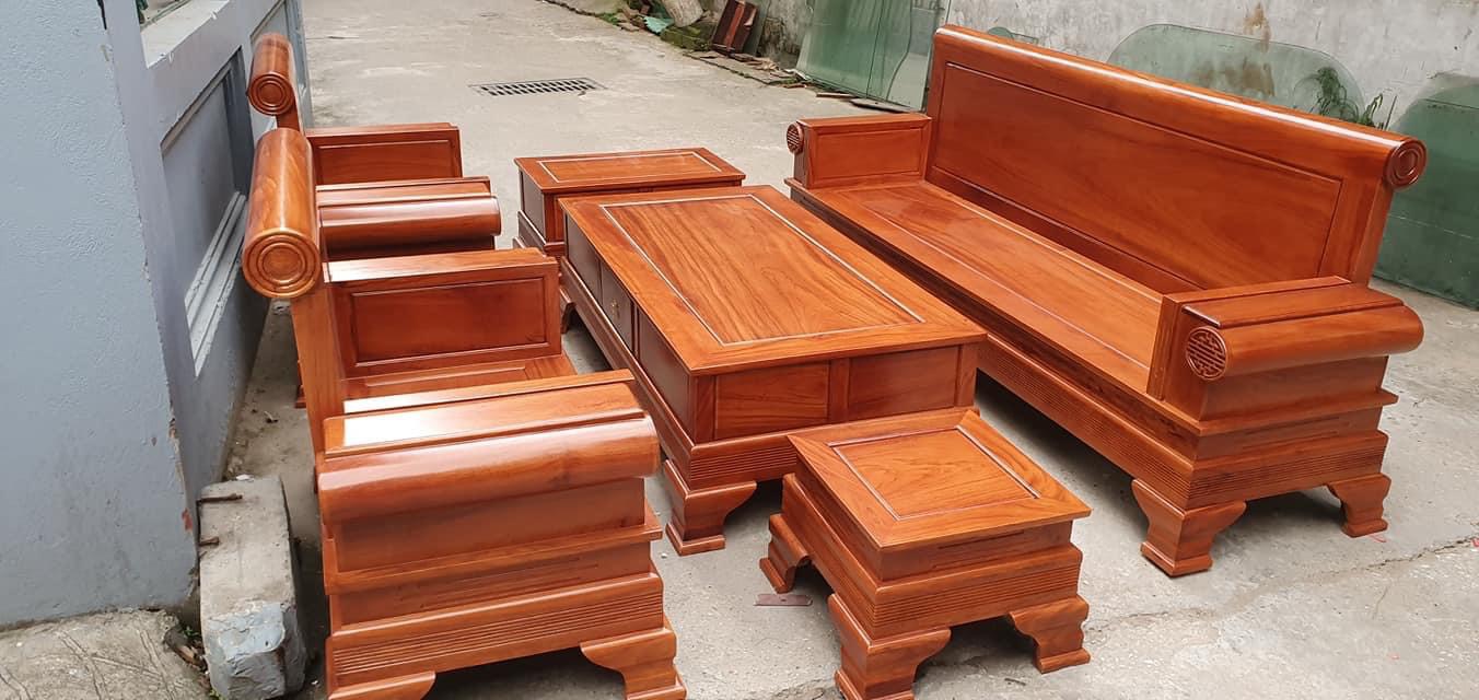 Bộ bàn ghế giả cổ kiểu pháo gỗ gõ đỏ – Đồ gỗ Đỗ Mạnh Bộ Bàn Ghế Giả Cổ Kiểu Pháo Gỗ Gõ Đỏ – Đồ Gỗ Đỗ Mạnh