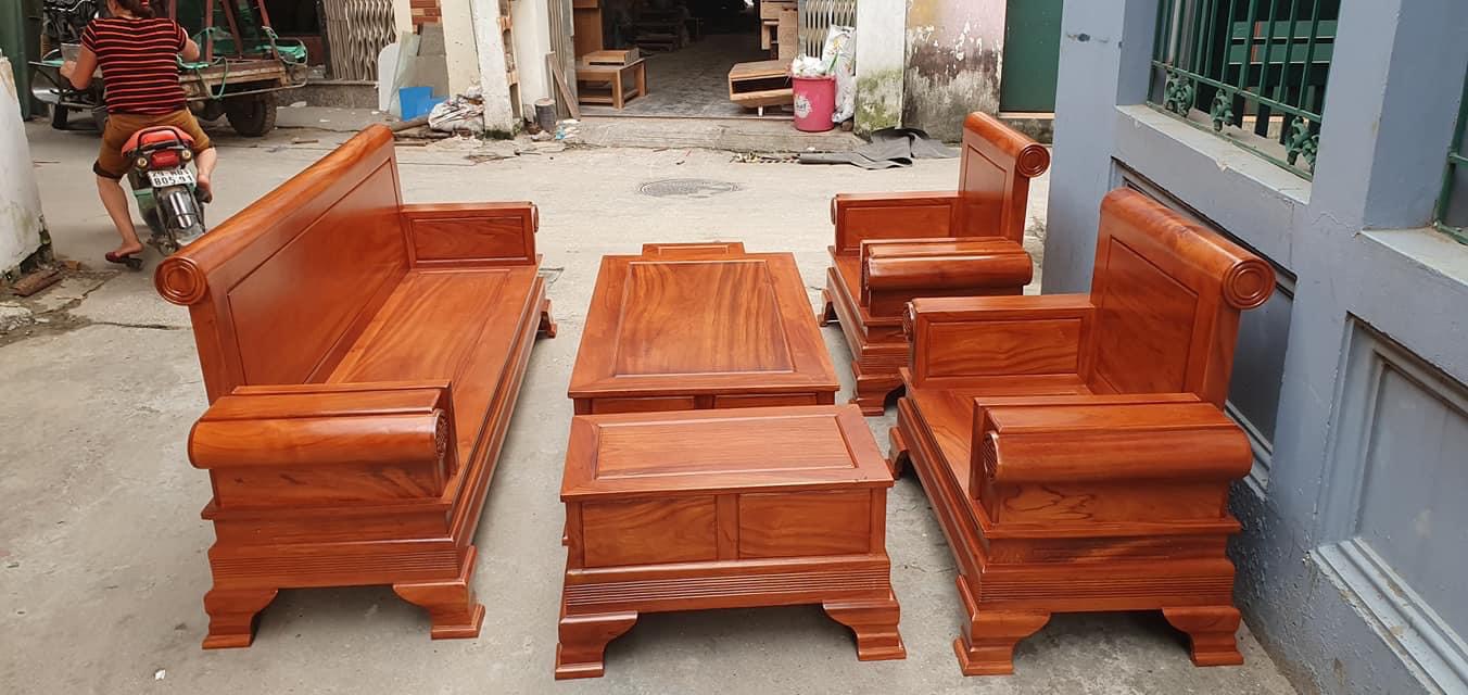 Bộ bàn ghế giả cổ kiểu pháo gỗ gõ đỏ – Đồ gỗ Đỗ Mạnh Bộ Bàn Ghế Giả Cổ Kiểu Pháo Gỗ Gõ Đỏ – Đồ Gỗ Đỗ Mạnh