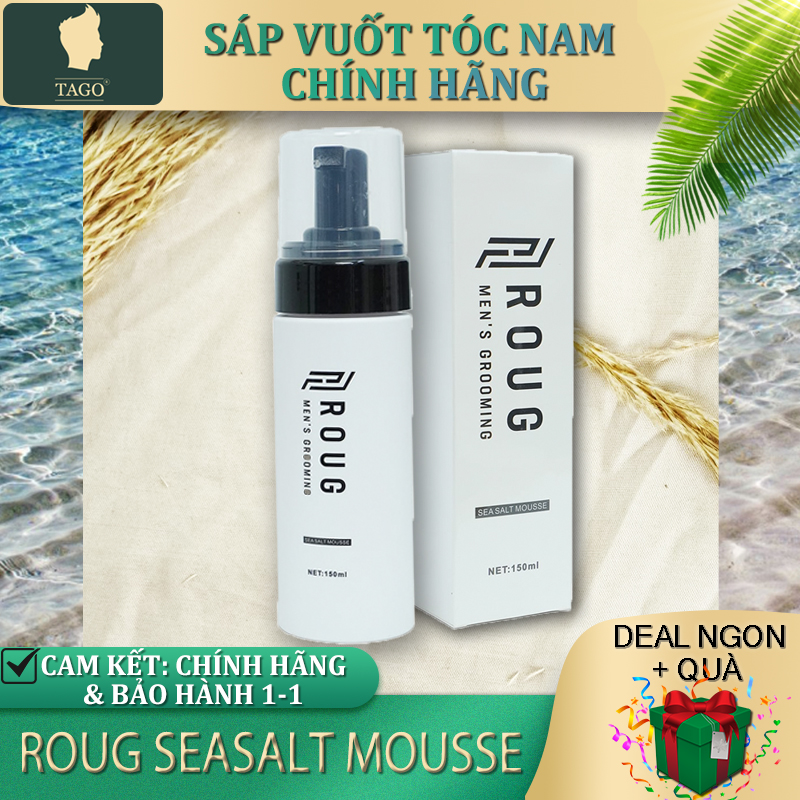 Xịt muối biển Seasalt Mousse ROUG - Tăng Phồng, Tạo Kiểu & Kiềm Dầu ...
