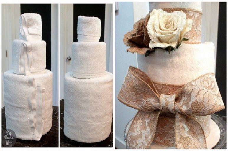 Hướng dẫn cách gấp bánh sinh nhật từ khăn bông Muses