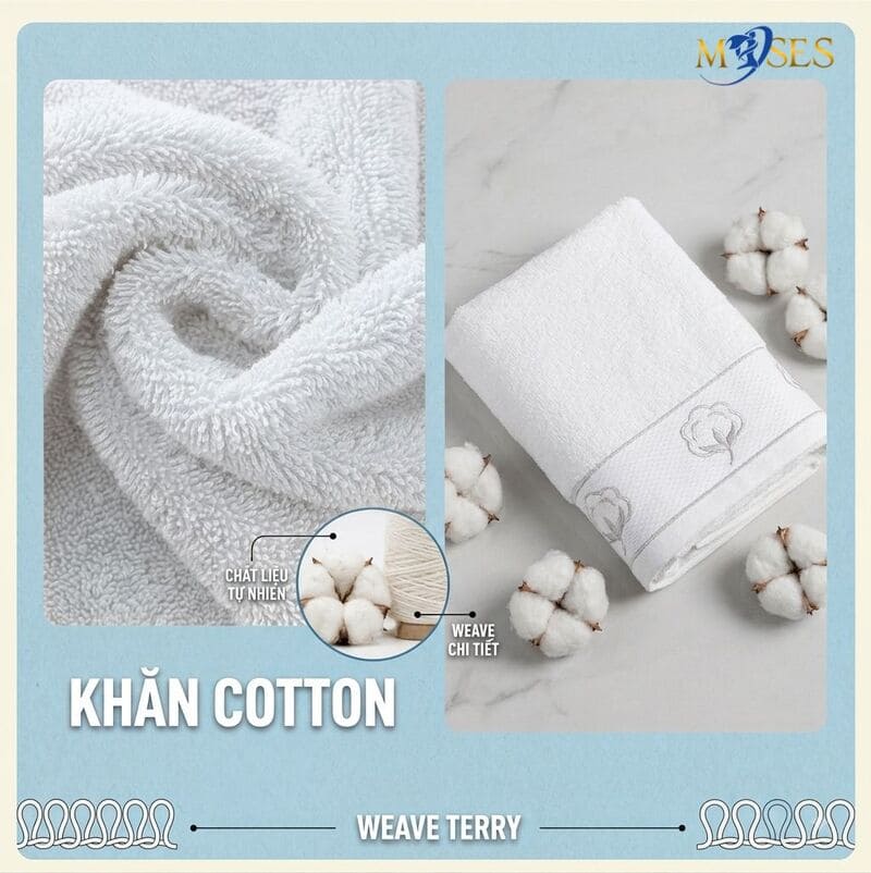 Sản xuất khăn khách sạn theo yêu cầu - Xưởng khăn Muses giá tốt