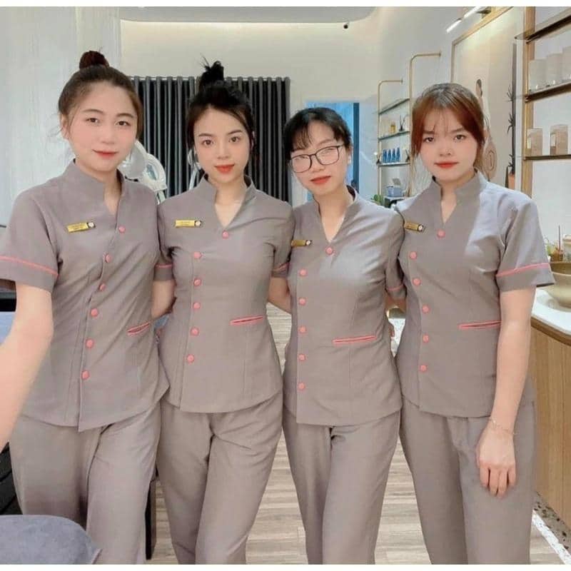 Đồng Phục Spa Giá Tốt, Mẫu Mã Đẹp Cho Spa, Thẩm Mỹ Viện