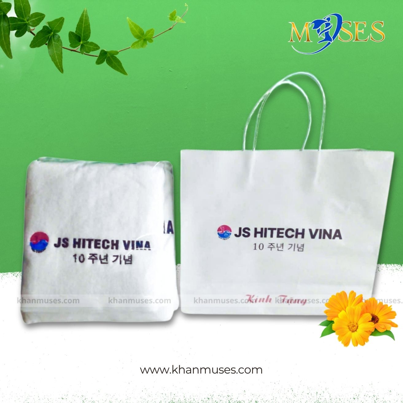 Khăn Cotton Thêu Logo - Công ty TNHH JS HITECH VINA