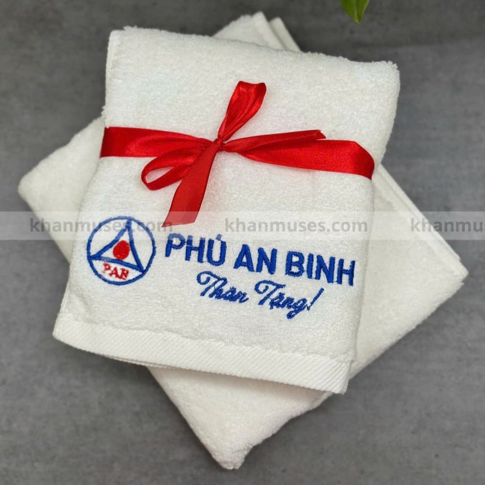 Khăn Quà Tặng Cotton Thêu Logo - TNHH Phú An Bình