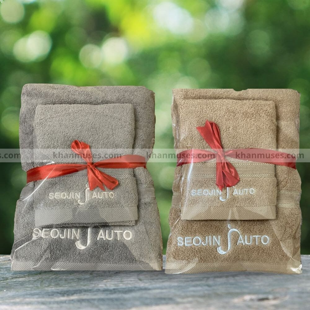 Khăn Quà Tặng Cotton Thêu Logo - Seojin Auto