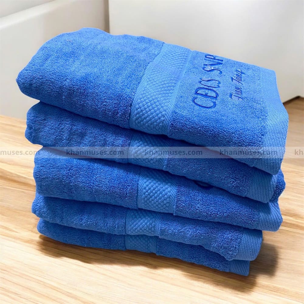 khăn cotton thêu logo đẹp