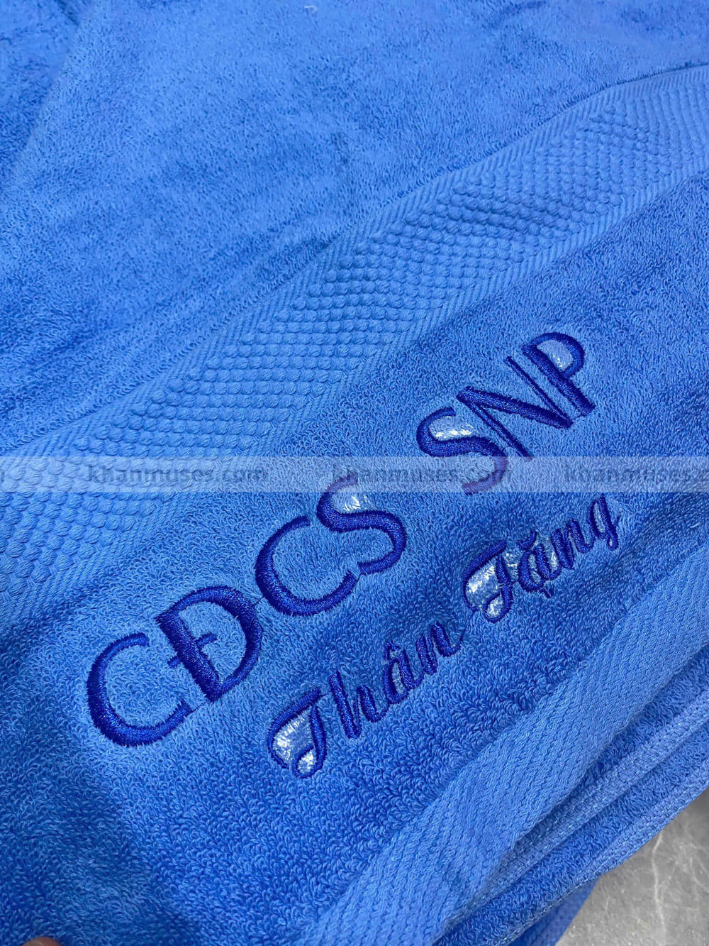 khăn cotton thêu logo đẹp
