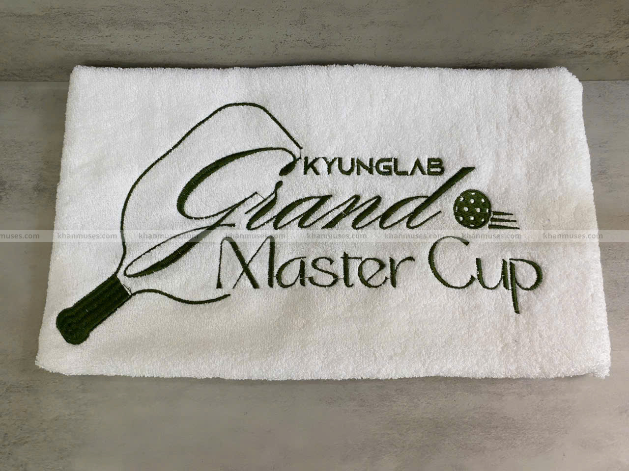 khăn cotton thêu logo đẹp