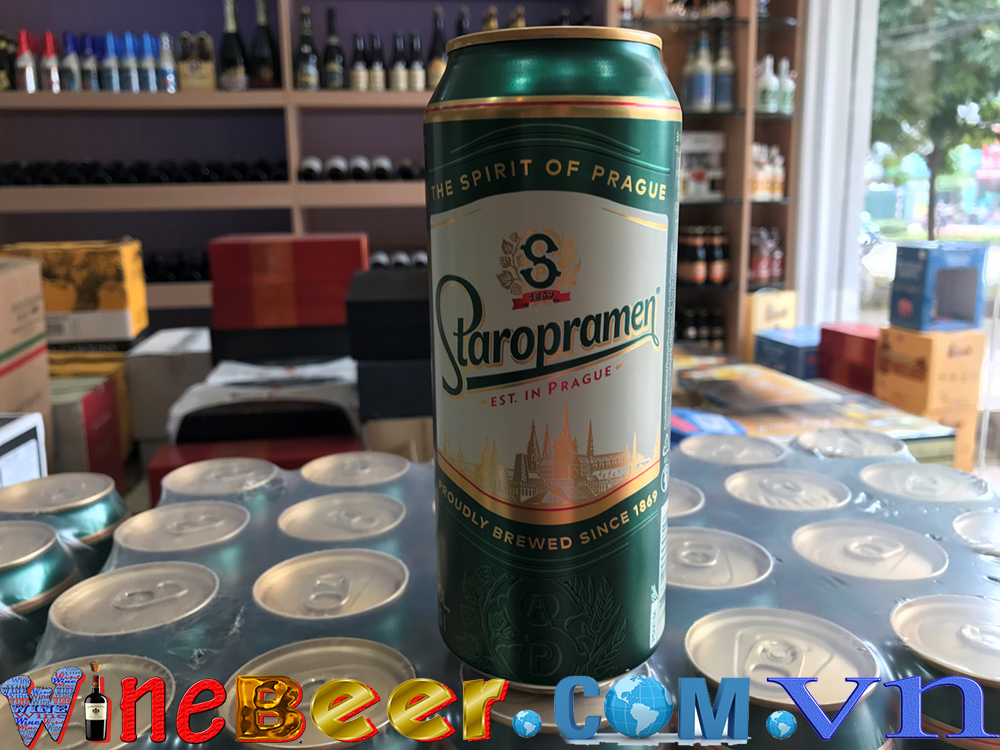 Bia Staropramen lon 500ml – Bia Tiệp