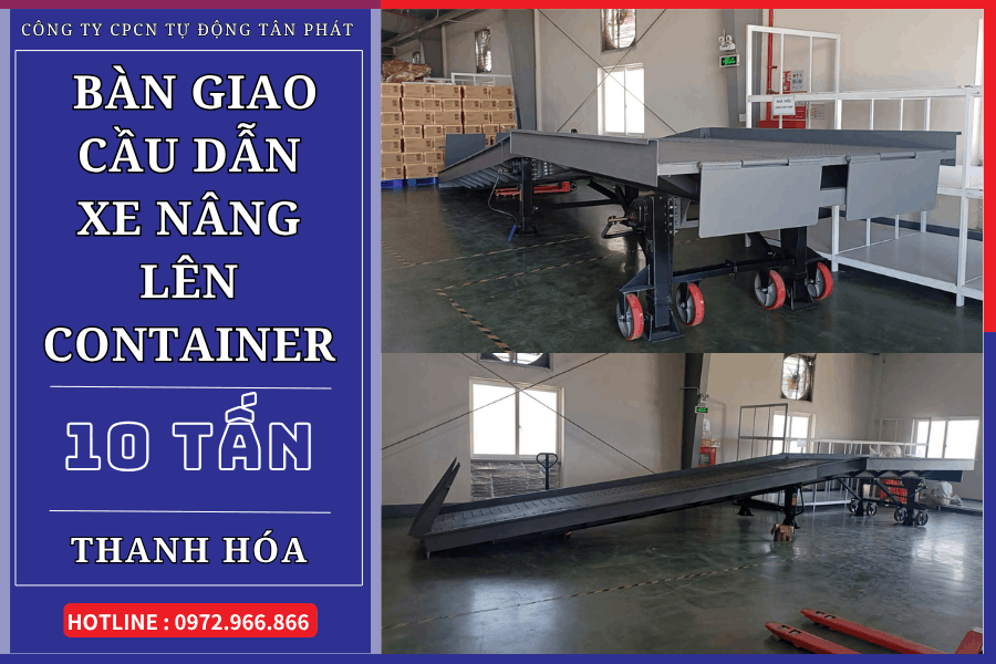 Dự án cầu lên container 10 tấn tại Thanh Hóa