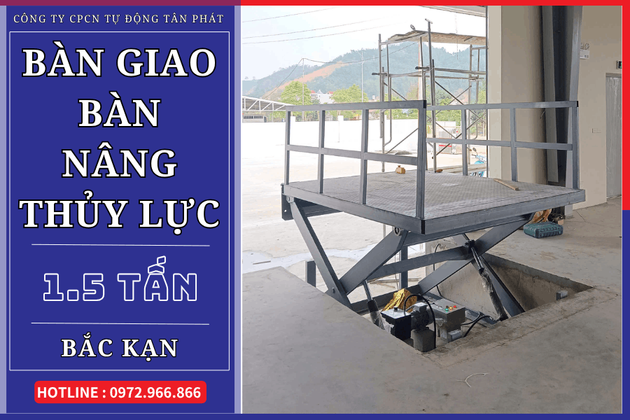 Hoàn thiện bàn giao bàn nâng 1,5 tấn tại Bắc Kạn
