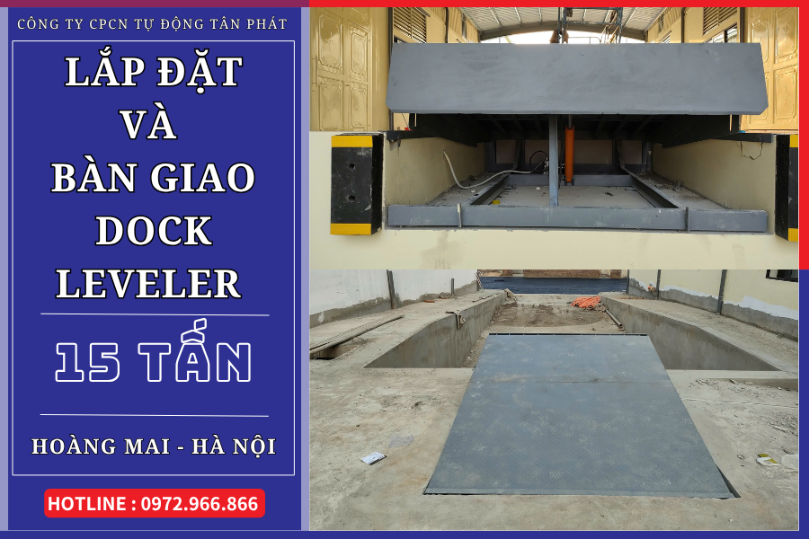 Sàn nâng thủy lực 15 tấn lắp tại Hà Nội
