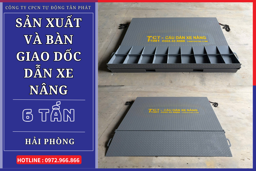 Sản xuất và bàn giao dốc dẫn 6 tấn tại Hải Phòng