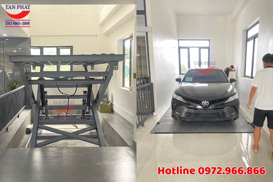 Bàn nâng ô tô thủy lực 3.5 tấn tại Hoa Lư, Ninh Bình