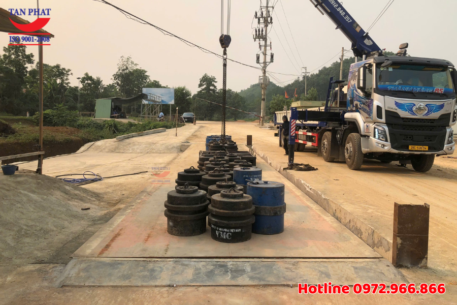 Kiểm định cân ô tô 120 tấn tại Ngọc Lặc, Thanh Hóa 
