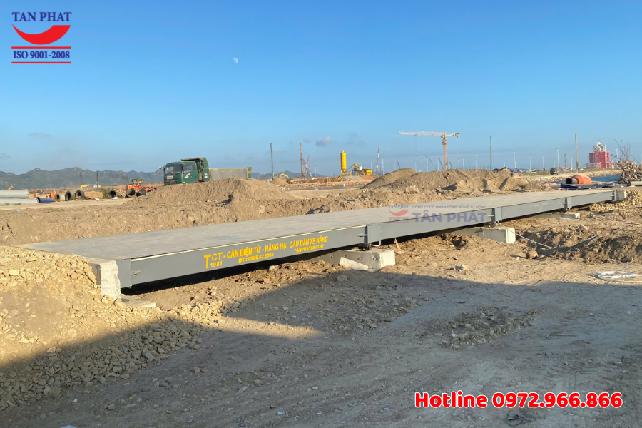 Cân ô tô điện tử 120 tấn 18x3m lắp đặt tại Hải Phòng 
