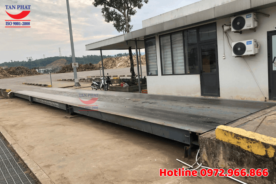 Thay thế bộ thiết bị cân ô tô 100 tấn tại Phú Thọ