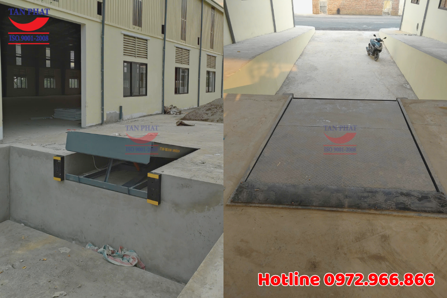 Sàn nâng thủy lực 15 tấn lắp tại Hà Nội