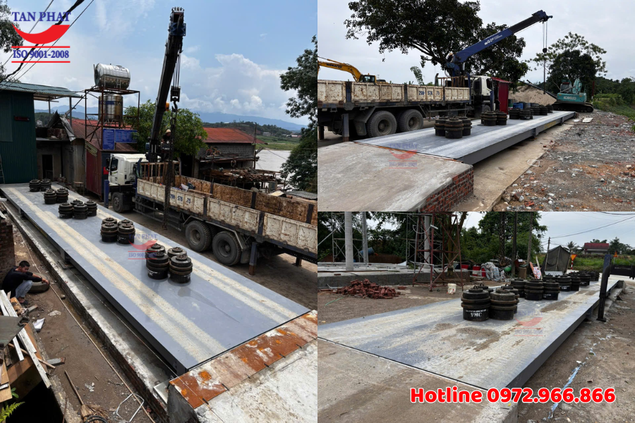 Bàn giao 03 trạm cân ô tô 100 tấn tại Quy Mông, Yên Bái