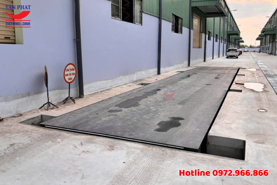 Bàn giao trạm cân ô tô 100 tấn tại Ân Thi, Hưng Yên