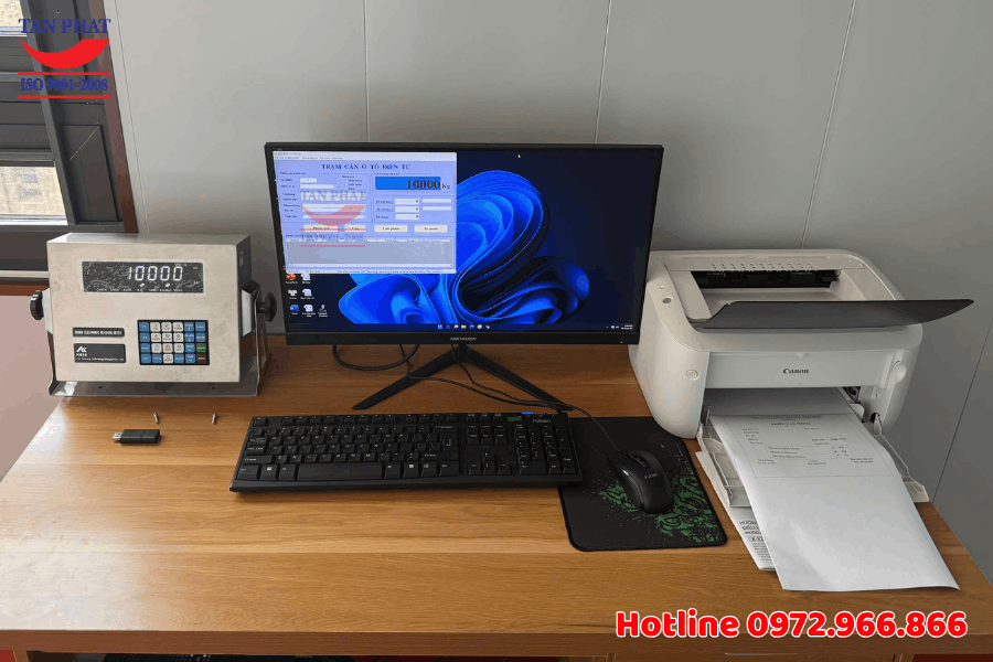 Lắp đặt hoàn thiện cân ô tô 120 tấn tại Thái Bình