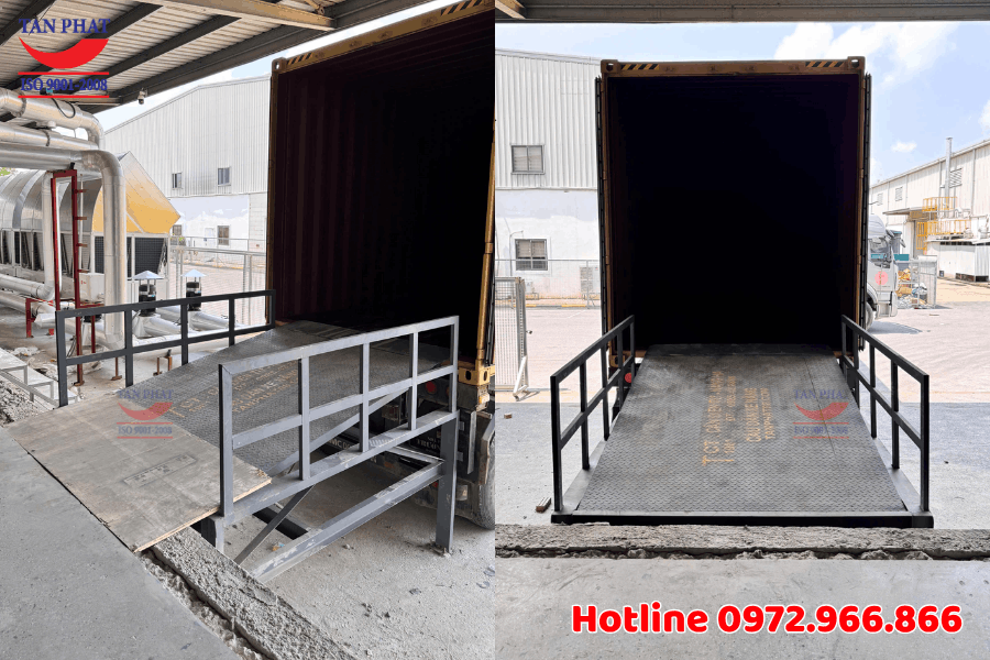 Dock Leveler ngoài trời 3 tấn lắp tại Bắc Ninh