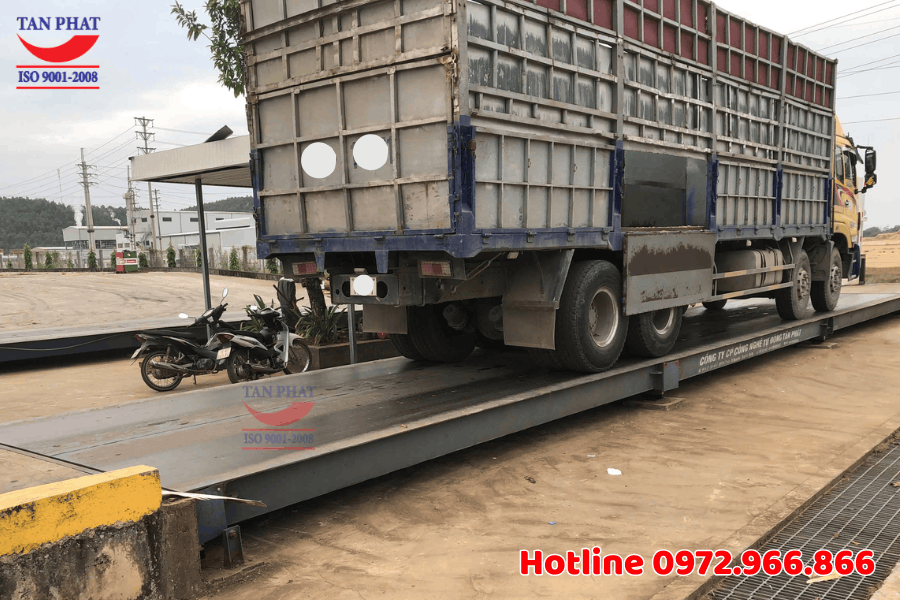 Thay thế bộ thiết bị cân ô tô 100 tấn tại Phú Thọ