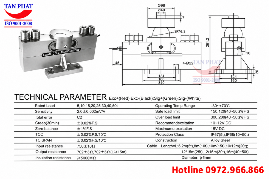 Loadcell QSA 40 Tấn